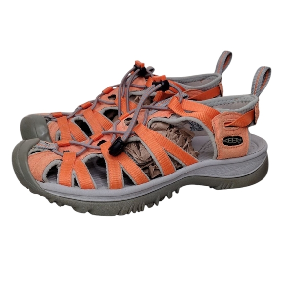 Keen Whisper Women's Waterproof Outdoors Hiking Bungee Lacing Sandals Sz 6.5 - Picture 1 of 12